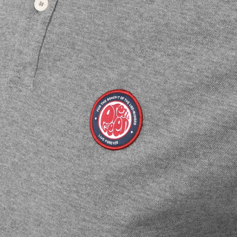 Alternative Image for ProductPretty Green Like Minded Logo Polo T Shirt Grey3